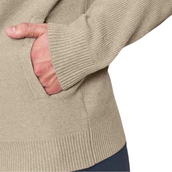 Modern Ambition Beige Full-Zip Knit Hoodie Sweater | Size Small - Picture 8 of 12